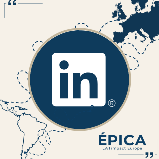 Visual de LinkedIn para ÉPICA LATimpact Europe